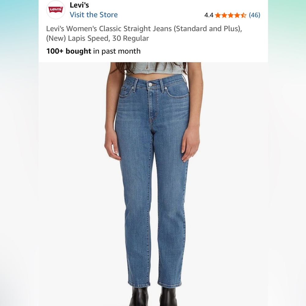 Levi's Women's Blue Straight Leg Jeans
